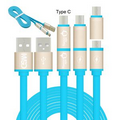 Maltese Charging Cable (2in1) Blue